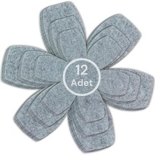 Royal Rain Store 12'li Set Tava Tencere Koruyucu ve Düzenleyici Keçesi (Gri)