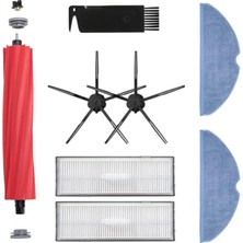 Royal Rain Store S7 S7 Maxv S7 Plus S7 Maxv Ultra Siyah Uyumlu Yedek Fırça Hepa Filtre Mop Seti-8 Parça