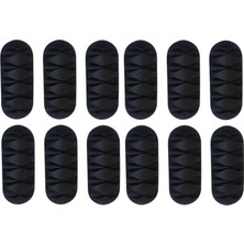 Royal Rain Store Trend 12'li Set 5 Kanallı Kablo Tutucu Düzenleyici Sabitleyici