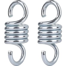 Royal Rain Store Ağır Hizmet Yaylı Sertleştirilmiş Galvanizli Çelik Uzatma Yay Kapasitesi 500KG/1100LBS Hamak Asılı Sandalyeler Için Sundurma Salıncakları 2 Adet