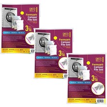 Royal Rain Store 3 'lü Fermuarlı Çamaşır Filesi Seti