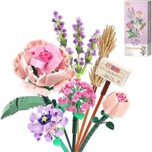 Royal Rain Store Mini Bricks Çiçek Buketi Yapı Seti, Yapay Çiçek Yapı Taşları, Ev Dekorasyonu, 547 Parça Yaratıcı Botanik Koleksiyonu, 8-12 Yaş Arası Kızlar Için
