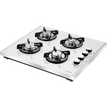 Royal Rain Store Lx-40 Tshdf Beyaz Cam Set Üstü Ocak Oval