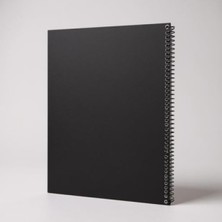 MarkEntegra Kareli Spiralli Not Defteri - A4 Boyut (Siyah Kapak)