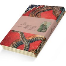 MarkEntegra Hokusai Temalı 4'lü Çizgisiz Defter Seti, A5, 256 Sayfa