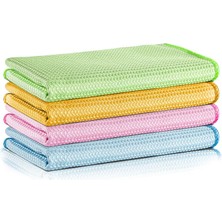 Royal Rain Store Cleanıng | Mikrofiber Süper Sihirli Bez, Kurulama Bezi, Iz Bırakmayan Bez, Mutfak, Banyo | 40X40CM | Cam ve Ayna Bezi | X4 Adet