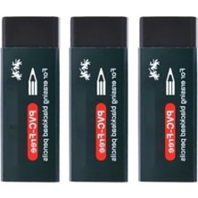 MarkEntegra Pvc Free Büyük Boy Siyah Silgi - 3 Adet