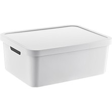 Royal Rain Store Stafi Çok Amaçlı Kapaklı Kutu 12 Lt Beyaz