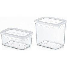 Royal Rain Store Life Tower 6’lı Dikdörtgen Saklama Kabı Seti – 2 Farklı Boy, Dikey Tasarım, Kilitli Kapak, Bpa Içermez