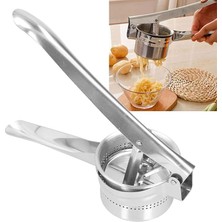 Royal Rain Store Home Paslanmaz Çelik Patates Püresi Presi, 3'ü 1 Arada Manuel Meyve ve Sebze Presi, Mutfakta Çok Yönlü Kullanım Için Patates ve Sebze Ezici