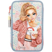 Royal Rain Store 12383 Topmodel Cutie Star 3 Desen ve Yıldız Baskı Bölmeleri, Renkli Kalemler, Makas, Cetvel Vb