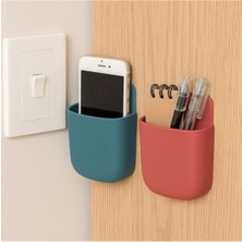 MarkEntegra 2'li Yapışkanlı Masa Kenarı Organizer Cep - Kalem ve Telefon Düzenleyici