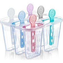 Royal Rain Store Home Çocuklar Için 6'lı Dondurma Kabı Seti, Renkli ve Eğlenceli Tasarım, Ev Yapımı Dondurma ve Tatlılar Için Ideal