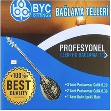 Royal Rain Store BYC20E Elektro Bağlama Saz Teli Takım 0.20
