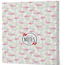 Flamingo 3 - Yan Boyamalı Çizgili Defter