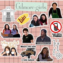 Royal Rain Store Major Selection Gilmore Girls Sticker Seti | Laptop Notebook Telefon Etiket