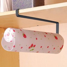 Royal Rain Store Kağıt Havluluk Havlu Askısı Mutfak Tezgahı Dolabı Raf Altı Kağıt Havlu Askılığı Tutucu Dekoratif (Siyah)