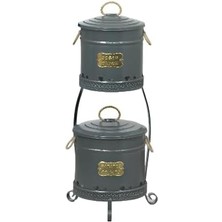 Royal Rain Store Home 2 Katlı Büyük Boy Patates Soğan Kovası-Antrasit