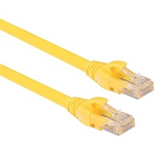 Royal Rain Store Lunatic 1 Metre Sarı Cat6 RJ45 Lan Kablosu Uçları Fabrikasyon Takılı Bilgisayar Modem Internet Ethernet Kablosu (Sarı, 1 Metre)