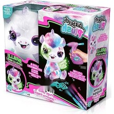 MarkEntegra Yaratıcı Hobi Seti - Airbrush Peluş Unicorn (Karanlıkta Parlayan)