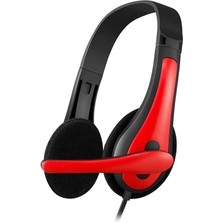 Royal Rain Store FHP-125R Mikrofonlu Kulak Üstü Siyah-Kırmızı Kulaklık