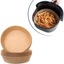 Royal Rain Store Air Fryer Pişirme Yağlı Kağıdı Yağ Geçirmez Yapışmaz Gıda Bir Çok Modele Uyumlu Pişirme Kağıdı Yuvarlak Tabak Model