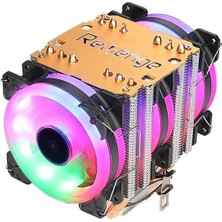 Royal Rain Store Frost Rgb Fanlı Intel Amd Uyumlu Bakır Borulu Cpu Soğutucu Işlemci Fanı (Cold Frost 603)