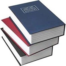 MarkEntegra Kitap Görünümlü Gizli Kasa - Lacivert, Kilitli Tasarım