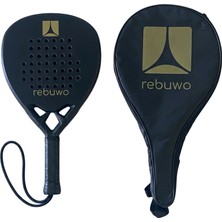 Rebuwo 18K Diamond Kesim Padel Raketi Gold 4043