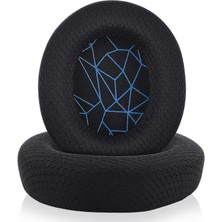 Royal Rain Store 7 Soft Memory Kulak Yastığı, Steelseries Arctis 1, Arctis 3, Arctis 5, Arctis 7, Arctis 9x, Arctis Pro Oyun Kulaklığı ile Uyumlu (Siyah-Mavi)