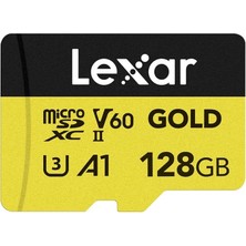 Royal Rain Store Gold 128GB Mikro Sd Kart, Microsdxc Uhs-Iı Bellek Kartı, V60, U3, A1, C10 Microsd Kart, 280MB/S'YE Kadar Okuma, Drone/aksiyon Kamerası/uhs-Iı Taşınabilir Oyun Cihazı Için (LMSGOLD128G-BNNNG)