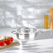 Royal Rain Store Silver Mat Trend 26 cm Sığ Tencere