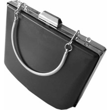 Angel Çanta Aksesuar Kadın Abiye Çanta Gümüş Metalli Kalıbı Tutma Saplı Renkli Aksesuar