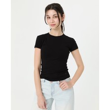 Ayma Active Siyah Basic T-Shirt