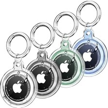 Royal Rain Store Için Su Geçirmez Ultra Şeffaf Görünümlü Silikon Kılıf ve Anahtarlık (4'lü Paket)