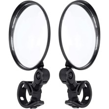 Royal Rain Store Scooter Bisiklet Dikiz Aynası, Tüm Bisikletlerle Uyumlu, 8 cm Çap, Gidon Kelepçesi, 360 Derece, 2 Adet,