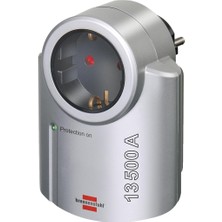 Royal Rain Store Primera-Line, Priz Adaptörü ile Yüksek Gerilim Koruması Için (Adaptör Yıldırım Koruması Olarak Elektronik Cihazlar) Renk: Gümüş/siyah 1 Adapter Siyah, Gümüş 1506950