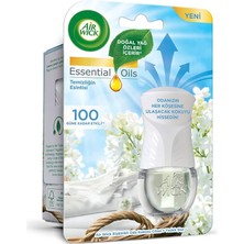 Royal Rain Store Wick Elektrikli Oda Kokusu Esansiyel Yağlar Cihaz + Yedek Şişe Temizliğin Esintisi