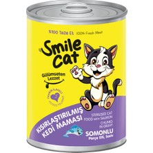 Smile 400 gr Konserve Kedi Maması Kısır Somonlu *6'lı