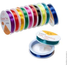 Royal Rain Store 10 Adet Renkli 1 mm Esnek Silikon El Işi Takı Aksesuar Misinası