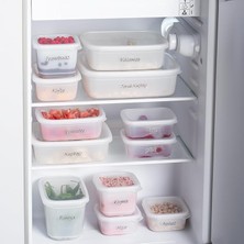 Royal Rain Store 1126 12'lı Etiketli No Frost -25°c Derin Dondurucu Mikrodalga Yiyecek Erzak Saklama Kabı Seti Beyaz