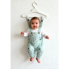 Pitiko Eğlenceli Desen 2'li Bebek Salopet Seti(Tişört+salopet)