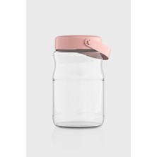 Renga Macro 1700 ml Pembe Kapaklı Cam Kavanoz 131074