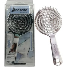 Royal Rain Store Pro 3D Flexi Kontrol Açma Tarama Saç Fırçası Gümüş - 35