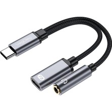 Royal Rain Store Type-C To 3.5mm Kulaklık ve Type-C Şarj Dönüştürücü Adaptör