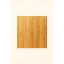 Royal Rain Store Bambu Katlanabilir Yan Sehpa 40X29 Cm, Koltuk ve Kanepe Kenarı Portatif Tepsi, Amerikan Servisi