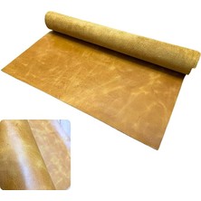 Royal Rain Store Crazy Horse Parça Deri, Deri Hobi Uğraşlarında Dıy Cüzdan, Kartlık, Çanta Vb Için Panel Kesim Hakiki Deri Parçası, 1 Adet (Camel, 40X25 Cm)