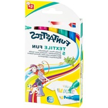 MarkEntegra Çocuklar Için 5'li Tekstil Kalemi Seti - Sarı, Kahverengi, Mavi, Kırmızı, Yeşil