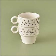 Royal Rain Store Maison Simple Seramik Espresso 2'li Kahve Fincanı Seti (105 Cc)