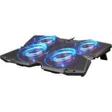 Rampage AD-RC3 X-DRAGON Siyah 140mm 4 Adet Fan USB li 15-17'' uyumlu Notebook Soğutucu Stand